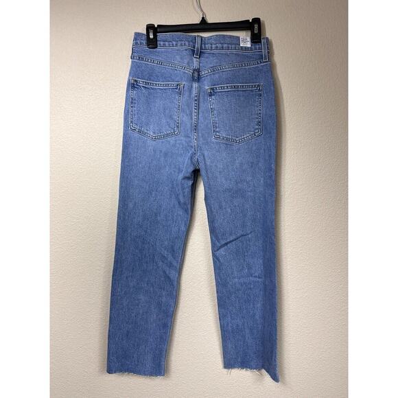 Frank & Eileen Monaghan Jeans High Rise Button Fly Raw Hem Womens Size 28 - Picture 4 of 12